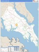 St. Mary's County, MD Digital Map Basic Style